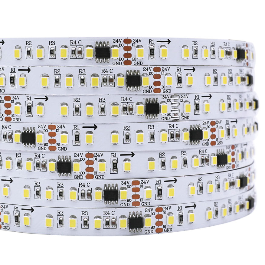 TM1914 2835SMD 112LEDs/m Single Color Addressable LED Strips - DC24V Breakpoint Continue Full Color LED Lights